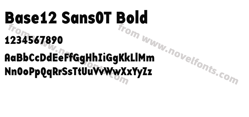 Base12 SansOT BoldPreview