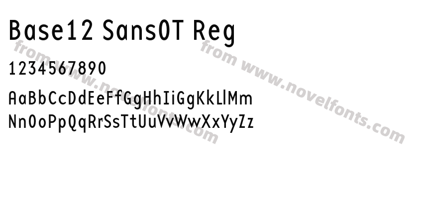 Base12 SansOT RegPreview