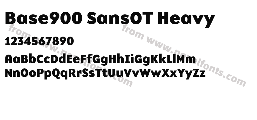 Base900 SansOT HeavyPreview