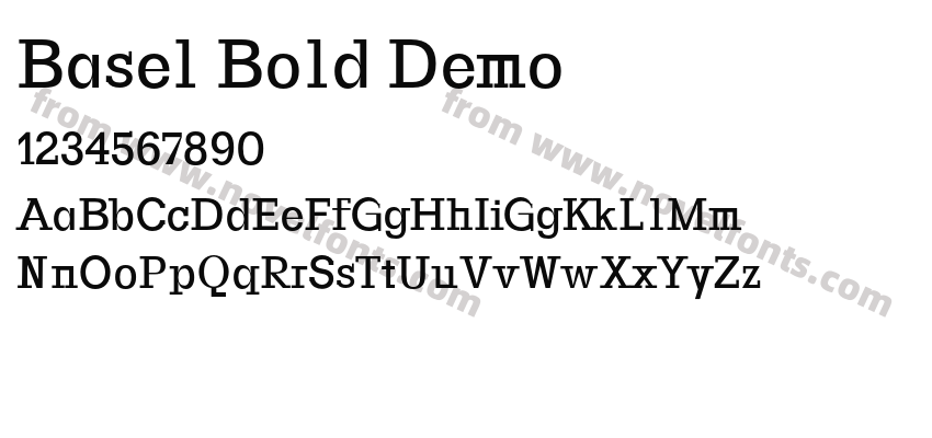 Basel Bold DemoPreview