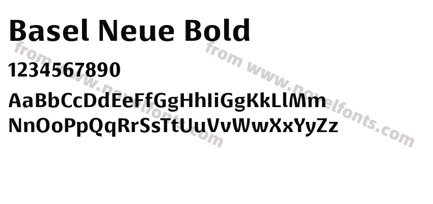 Basel Neue BoldPreview