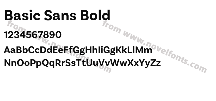 Basic Sans BoldPreview