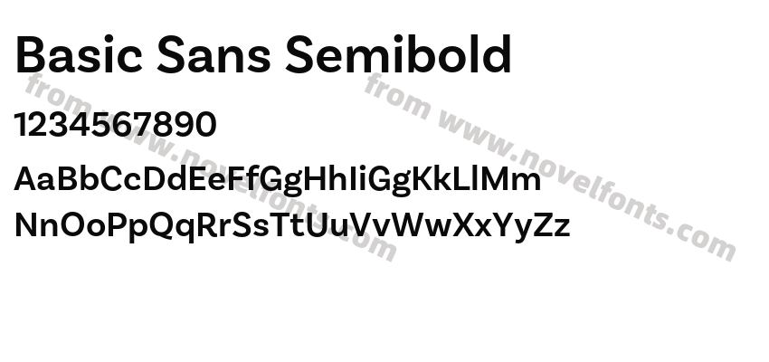 Basic Sans SemiboldPreview