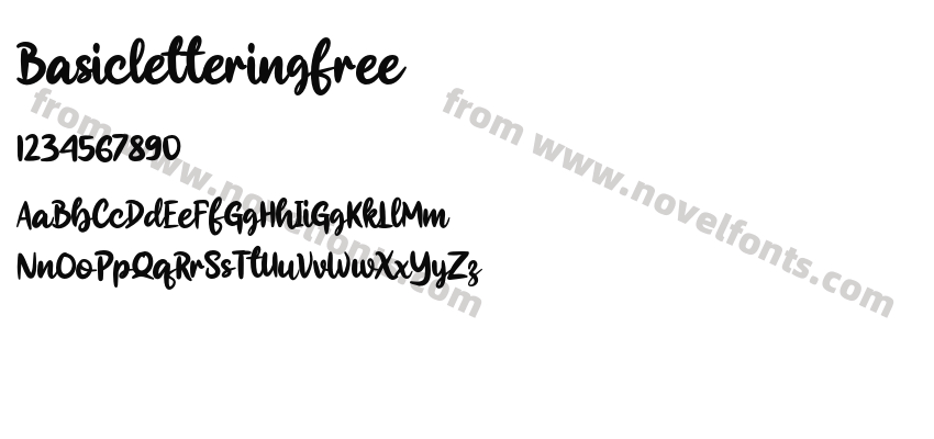 BasicletteringfreePreview