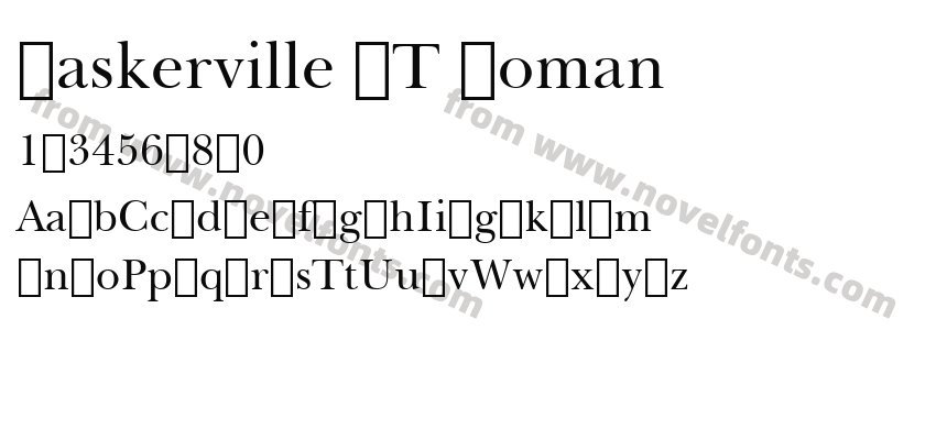 Baskerville BT RomanPreview