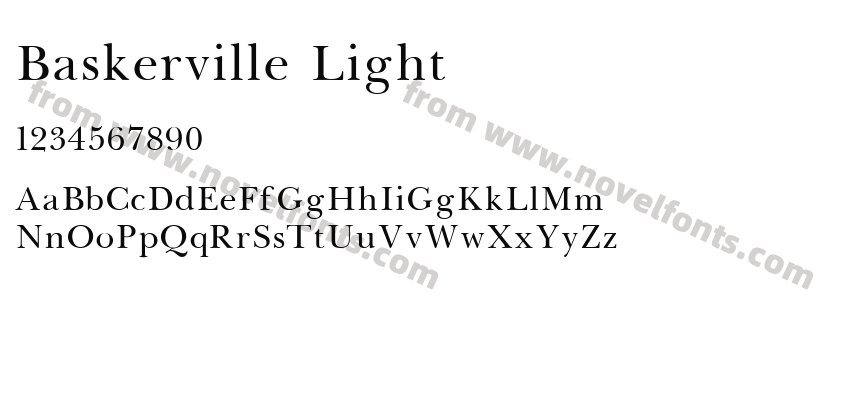 Baskerville LightPreview