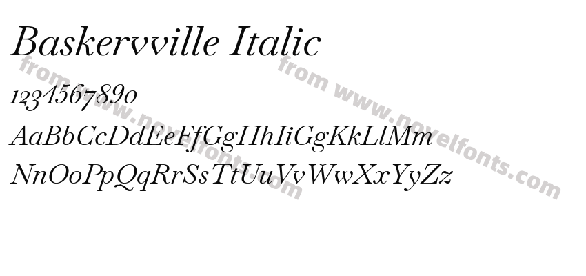 Baskervville ItalicPreview