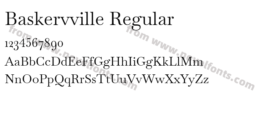 Baskervville RegularPreview