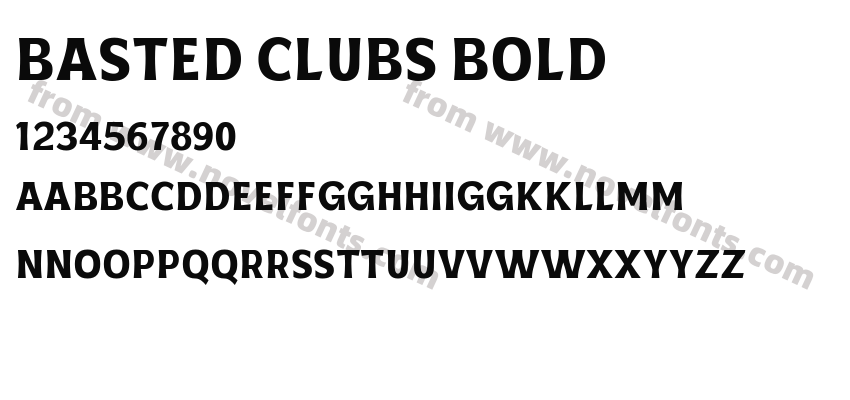 Basted Clubs BoldPreview