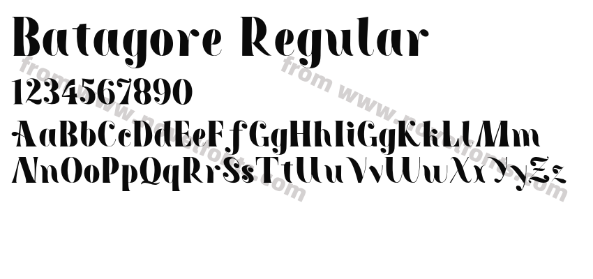 Batagore RegularPreview