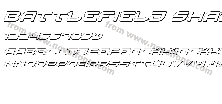 Battlefield Shadow ItalicPreview