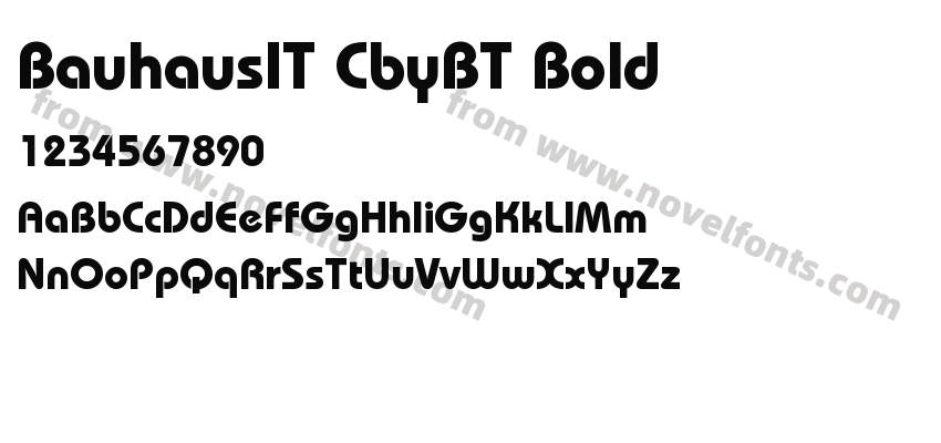 BauhausIT CbyBT BoldPreview
