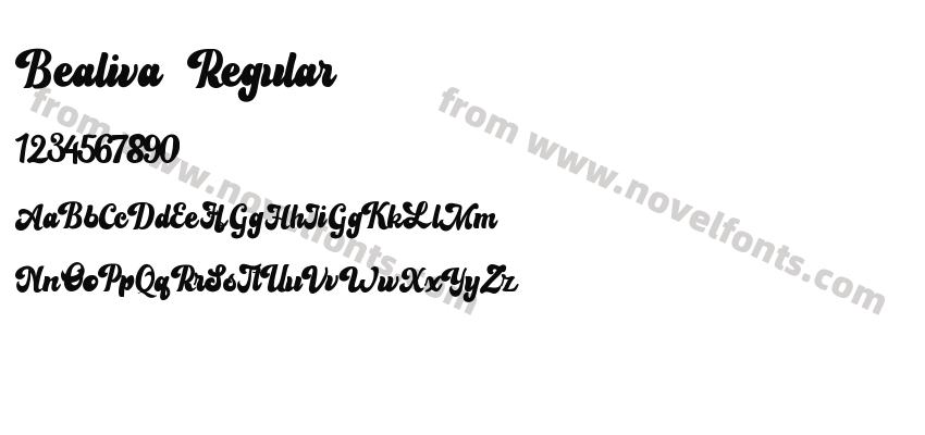Bealiva RegularPreview