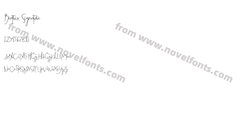 Beatrix SignaturePreview
