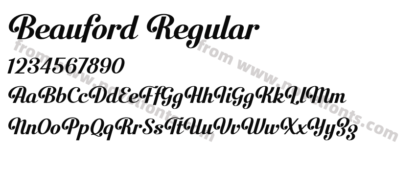 Beauford RegularPreview