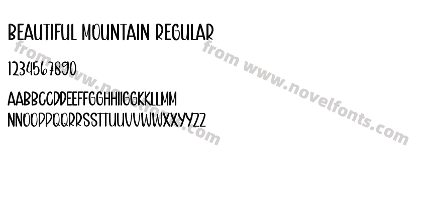 Beautiful Mountain RegularPreview