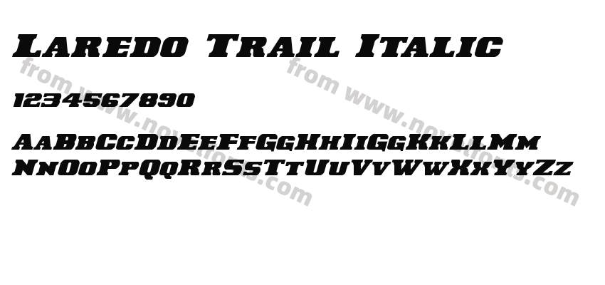 Laredo Trail Italic ItalicPreview