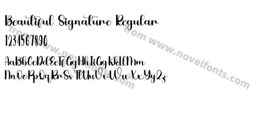 Beautiful Signature RegularPreview