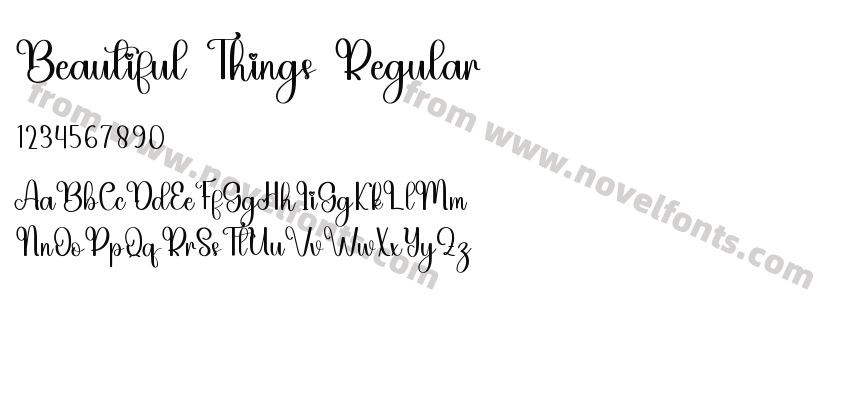Beautiful Things RegularPreview