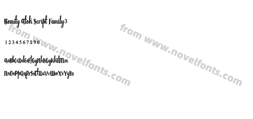 Beauty Atok Script Family3Preview