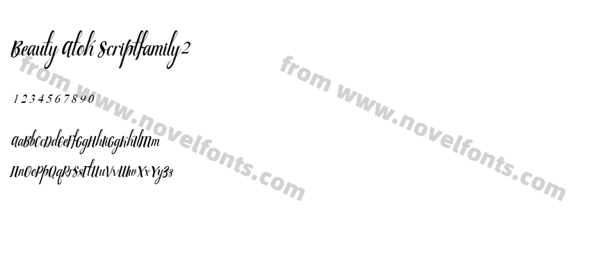 Beauty Atok Scriptfamily2Preview