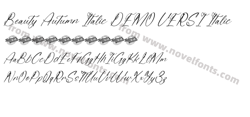 Beauty Autumn Italic DEMO VERSI ItalicPreview