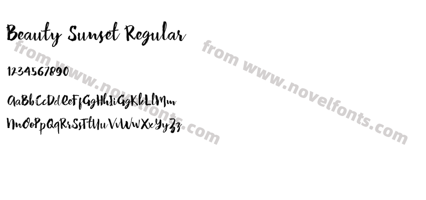 Beauty Sunset RegularPreview