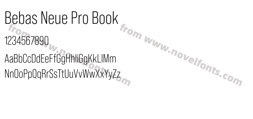 Bebas Neue Pro BookPreview