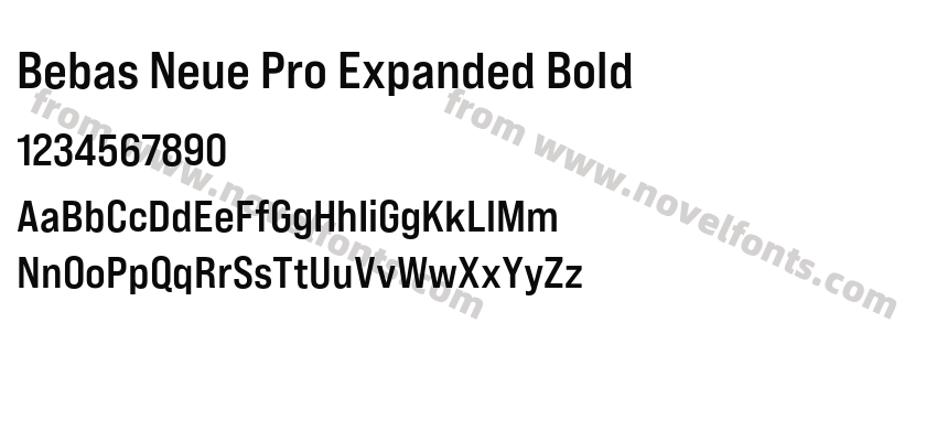 Bebas Neue Pro Expanded BoldPreview