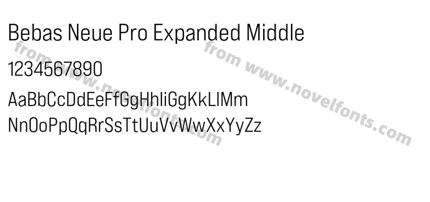 Bebas Neue Pro Expanded MiddlePreview