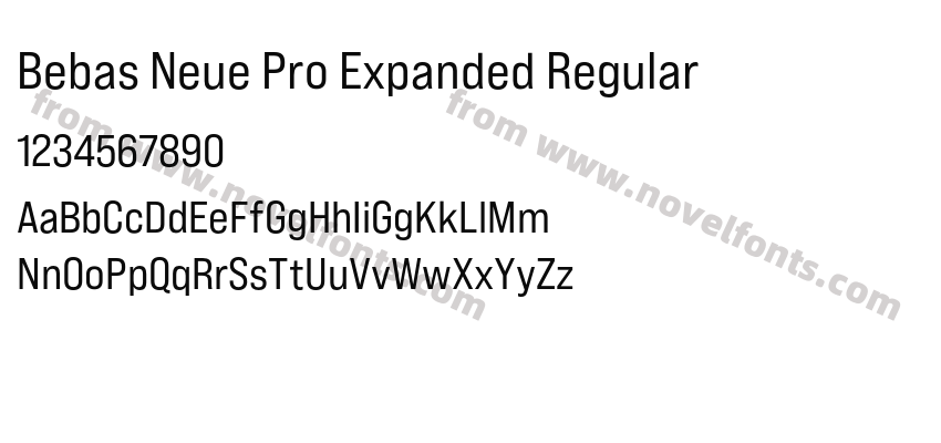 Bebas Neue Pro Expanded RegularPreview