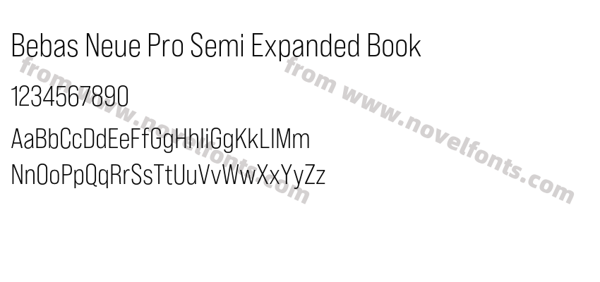 Bebas Neue Pro Semi Expanded BookPreview
