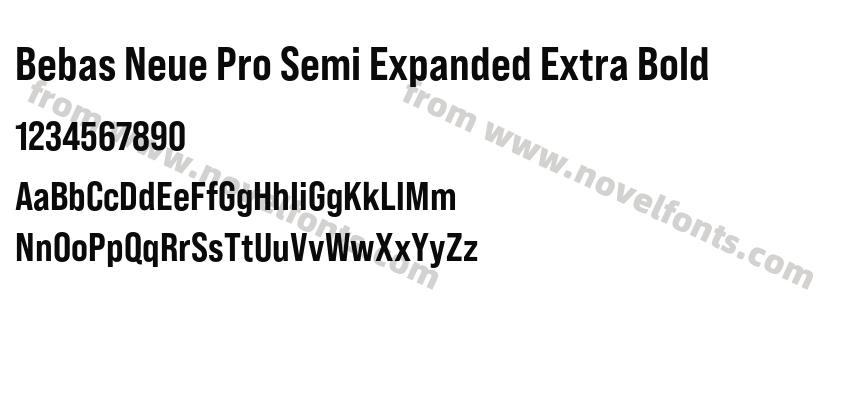 Bebas Neue Pro Semi Expanded Extra BoldPreview