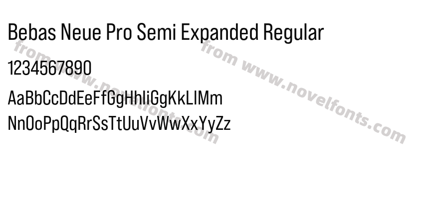Bebas Neue Pro Semi Expanded RegularPreview
