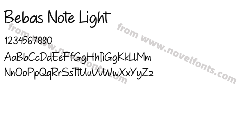 Bebas Note LightPreview