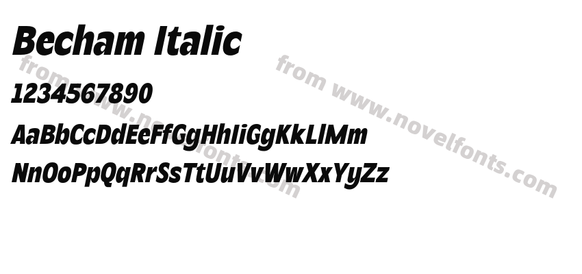 Becham ItalicPreview