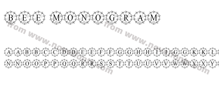 Bee MonogramPreview