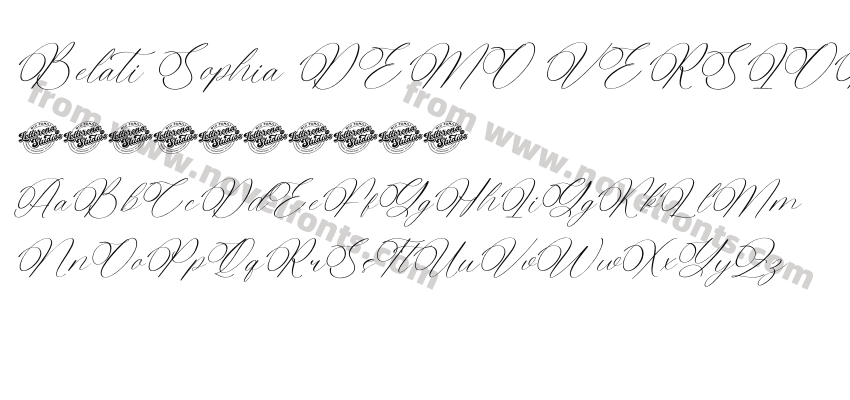 Belati Sophia DEMO VERSION ItalicPreview
