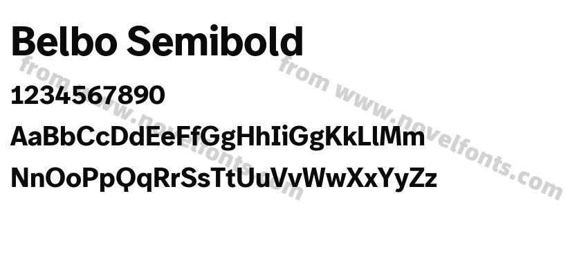 Belbo SemiboldPreview
