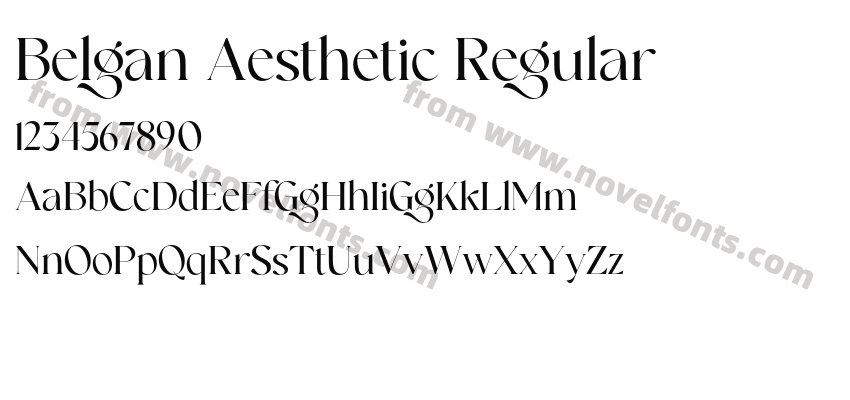 Belgan Aesthetic RegularPreview