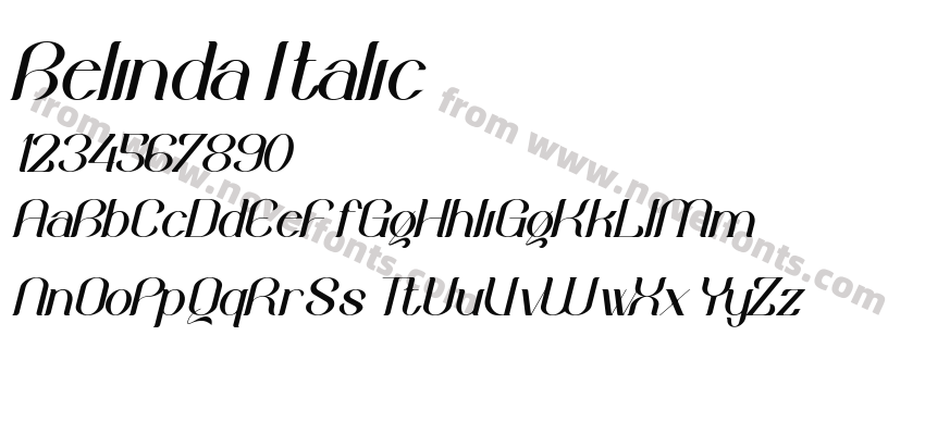 Belinda ItalicPreview