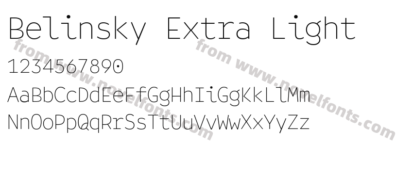 Belinsky Extra LightPreview