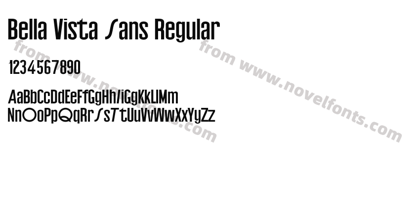 Bella Vista Sans RegularPreview