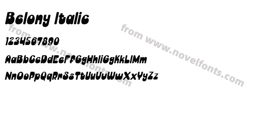 Belony ItalicPreview