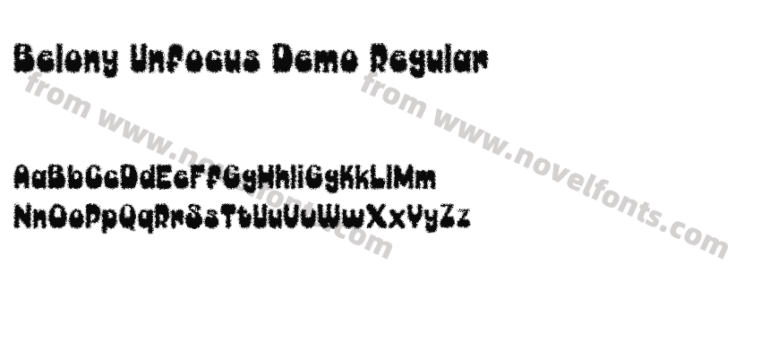 Belony Unfocus Demo RegularPreview