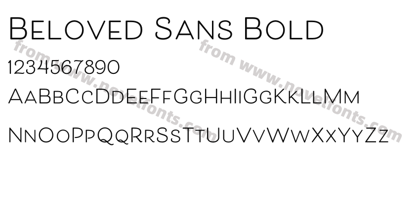 Beloved Sans BoldPreview