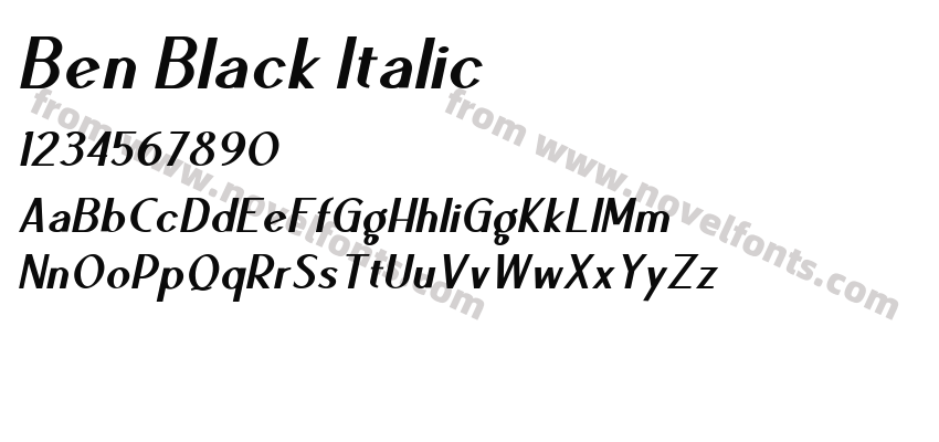 Ben Black ItalicPreview
