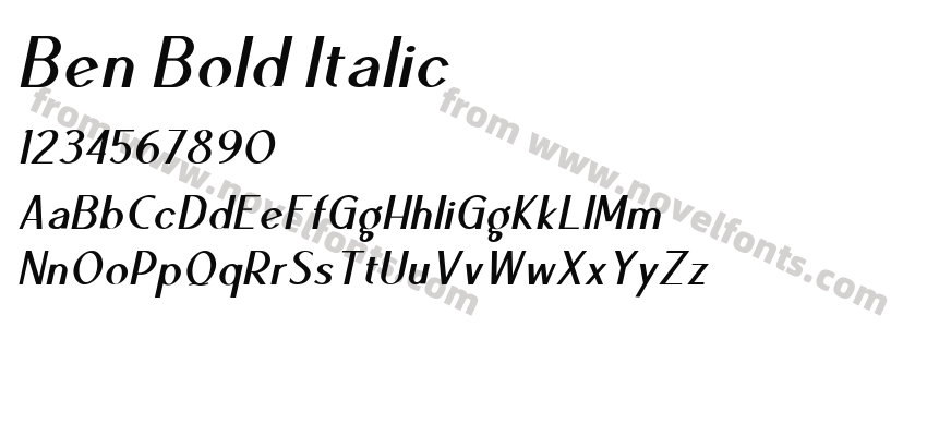 Ben Bold ItalicPreview