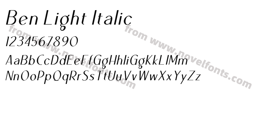 Ben Light ItalicPreview