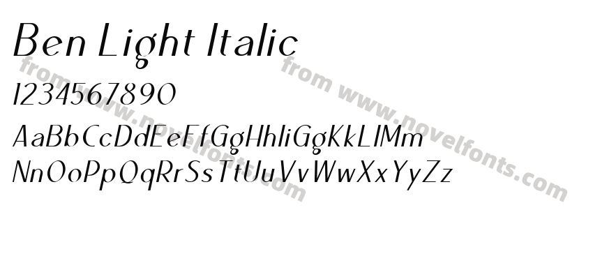Ben Light ItalicPreview